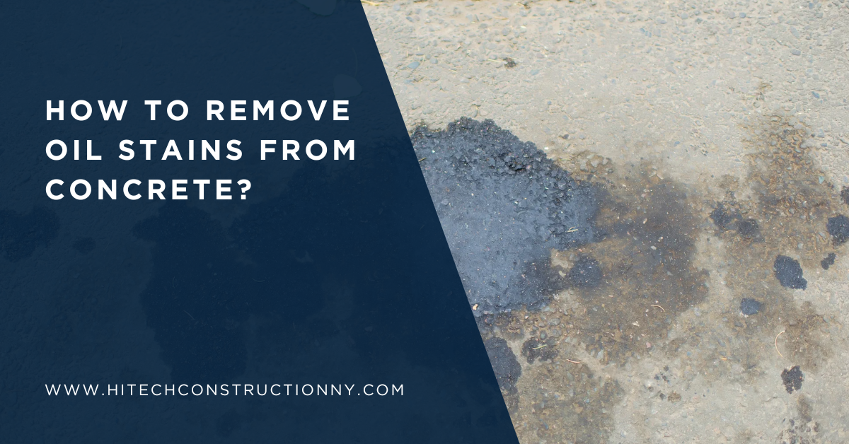 How to Remove Oil Stains from Concrete