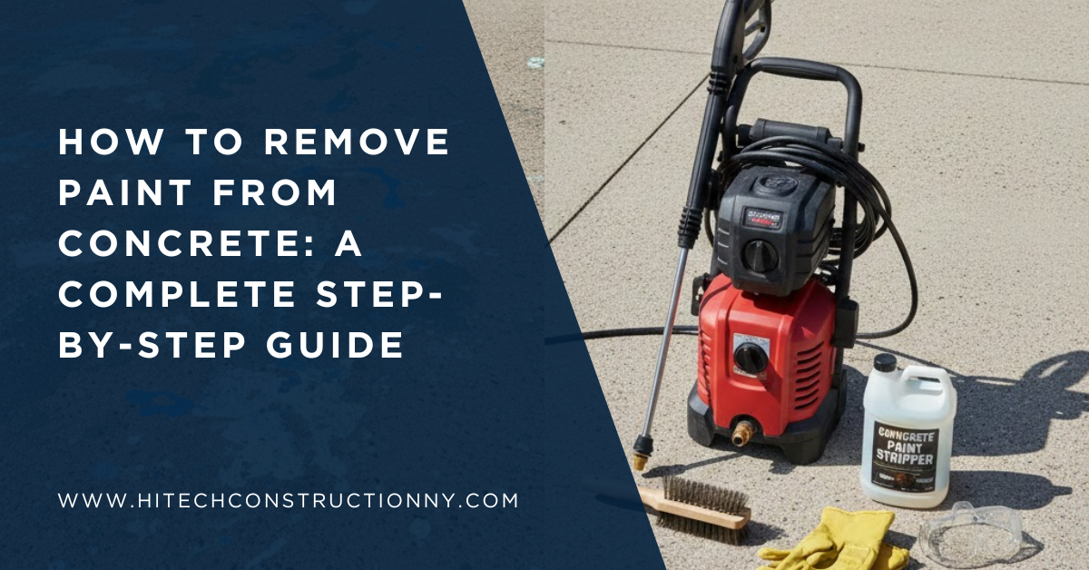 How to Remove Paint from Concrete