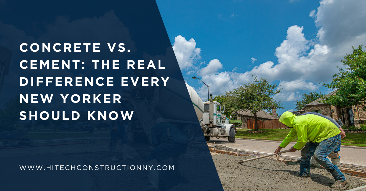 Concrete vs. Cement