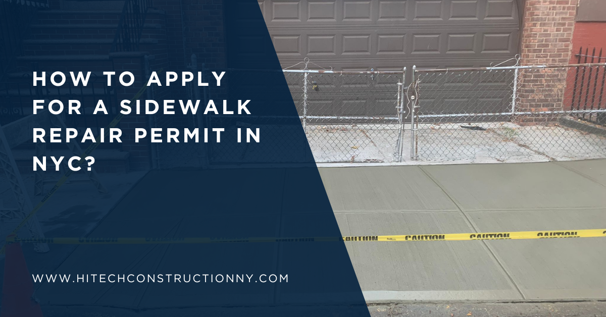 How to Apply for a Sidewalk Repair Permit in NYC