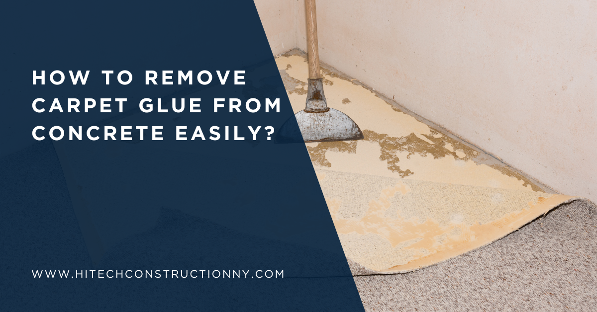 How to Remove Carpet Glue from Concrete