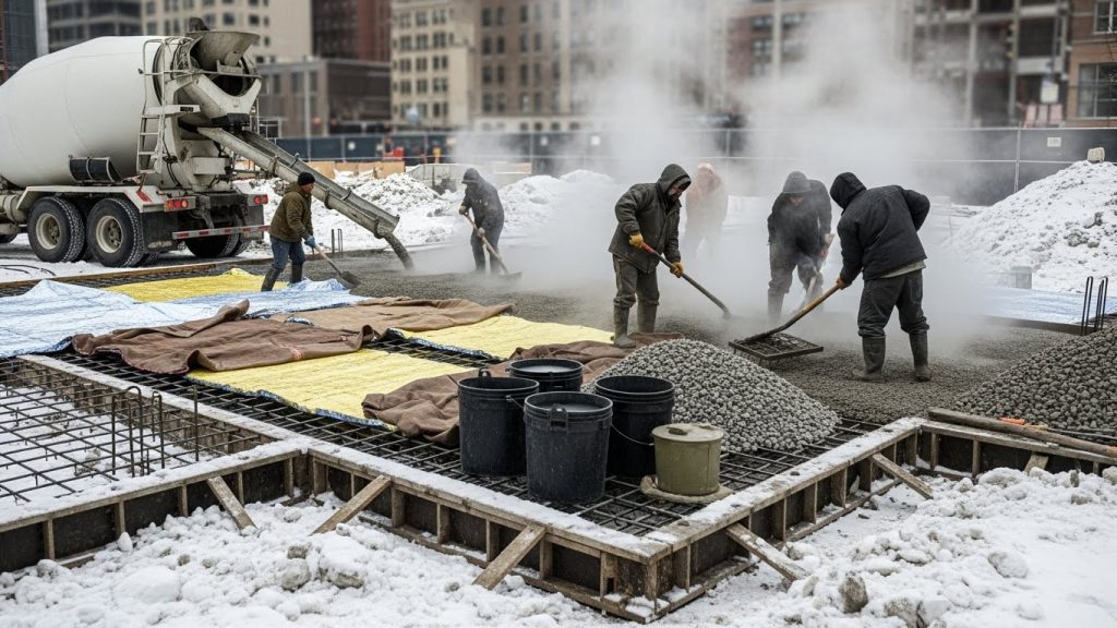 Minimum Temperature to Pour Concrete