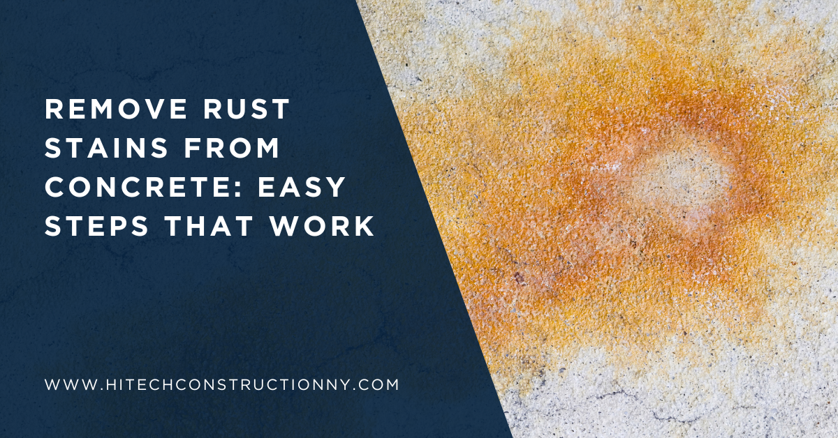 Remove Rust Stains from Concrete