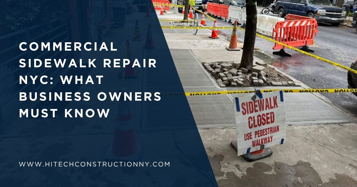 Commercial Sidewalk Repair NYC What Business Owners Must Know