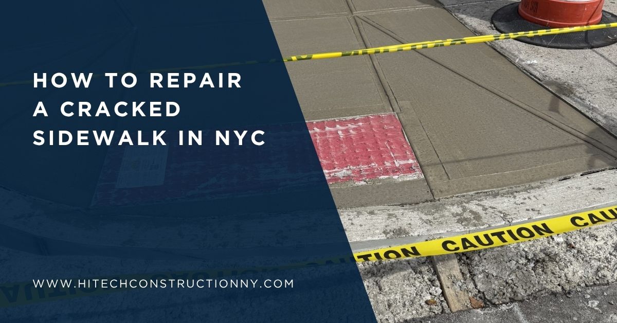 How to Repair a Cracked Sidewalk in NYC