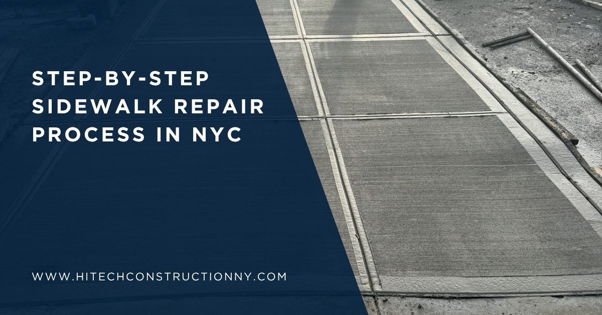 Step-by-Step Sidewalk Repair Process in NYC