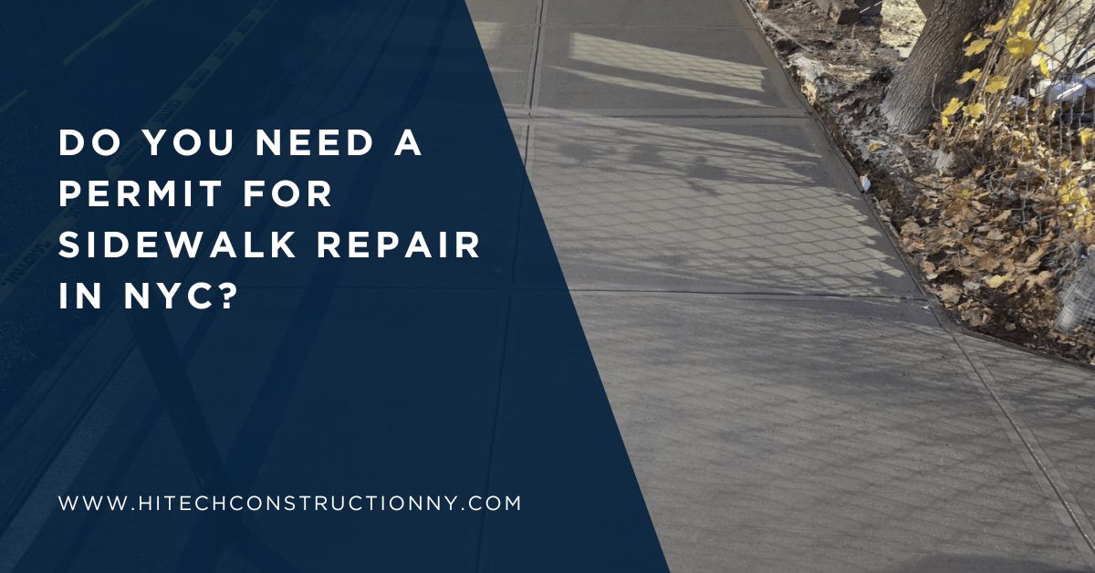 Do You Need a Permit for Sidewalk Repair in NYC