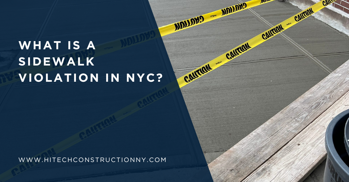 What Is a Sidewalk Violation in NYC?