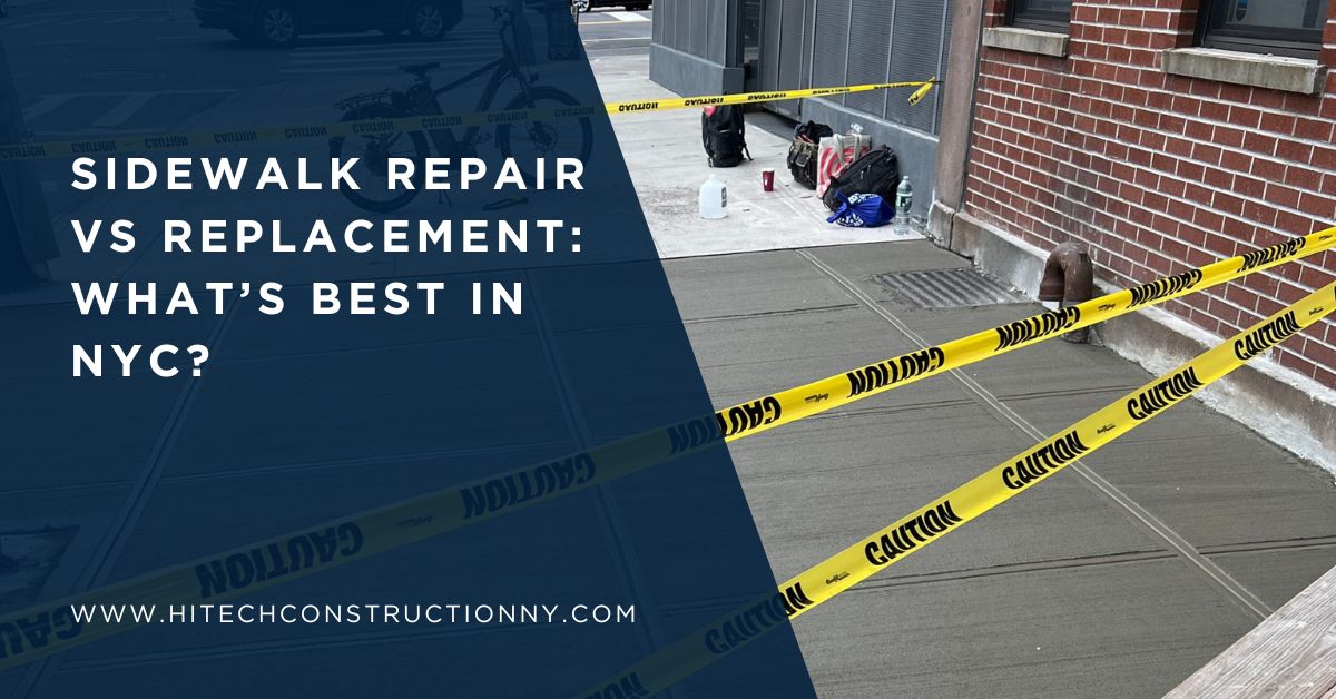 Sidewalk Repair vs Replacement