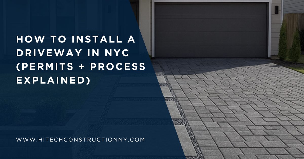 How to Install a Driveway in NYC