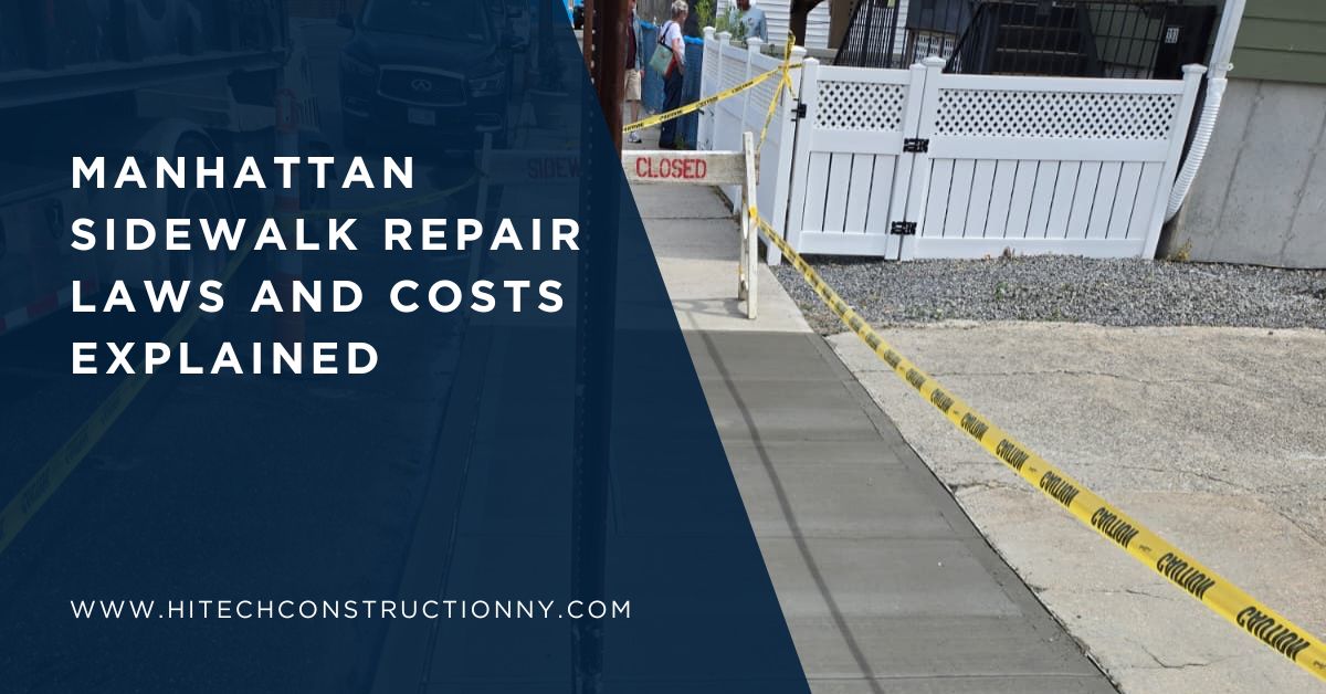 Manhattan Sidewalk Repair Laws and Costs Explained