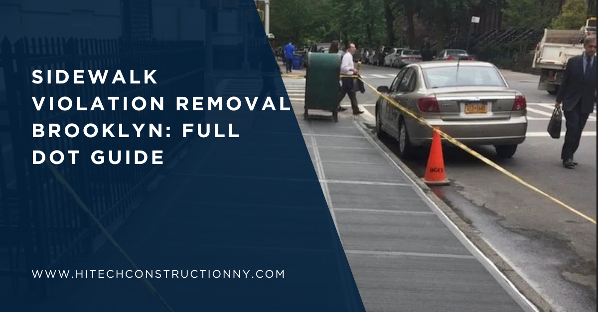 Sidewalk Violation Removal Brooklyn