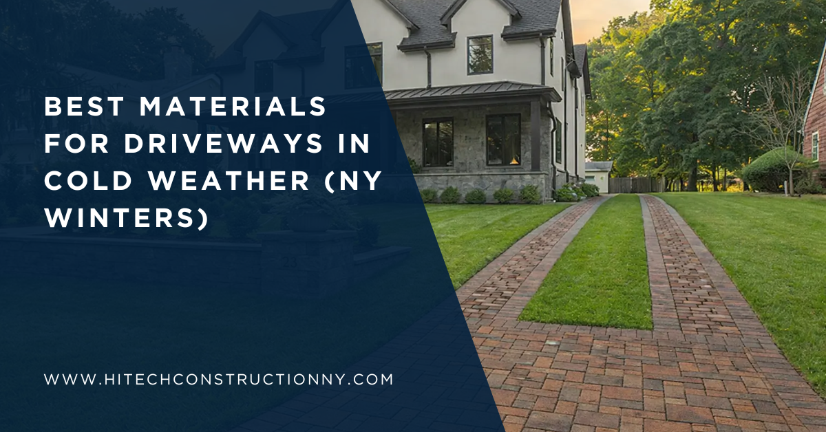Best Materials for Driveways in Cold Weather (NY Winters)