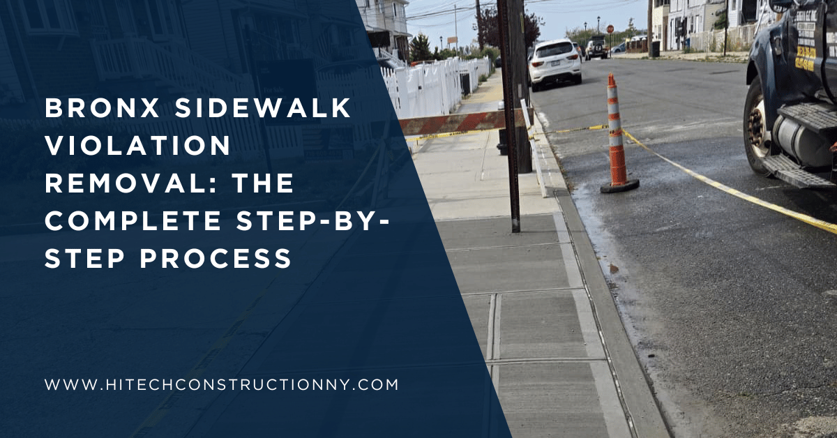 Bronx Sidewalk Violation Removal