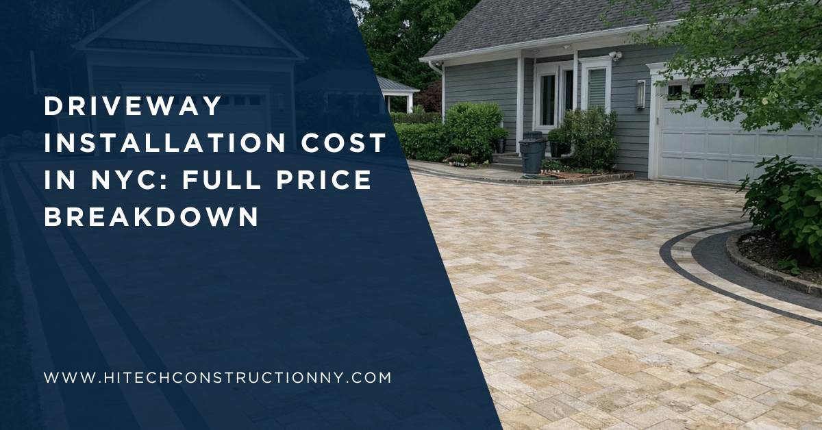 Driveway Installation Cost in NYC