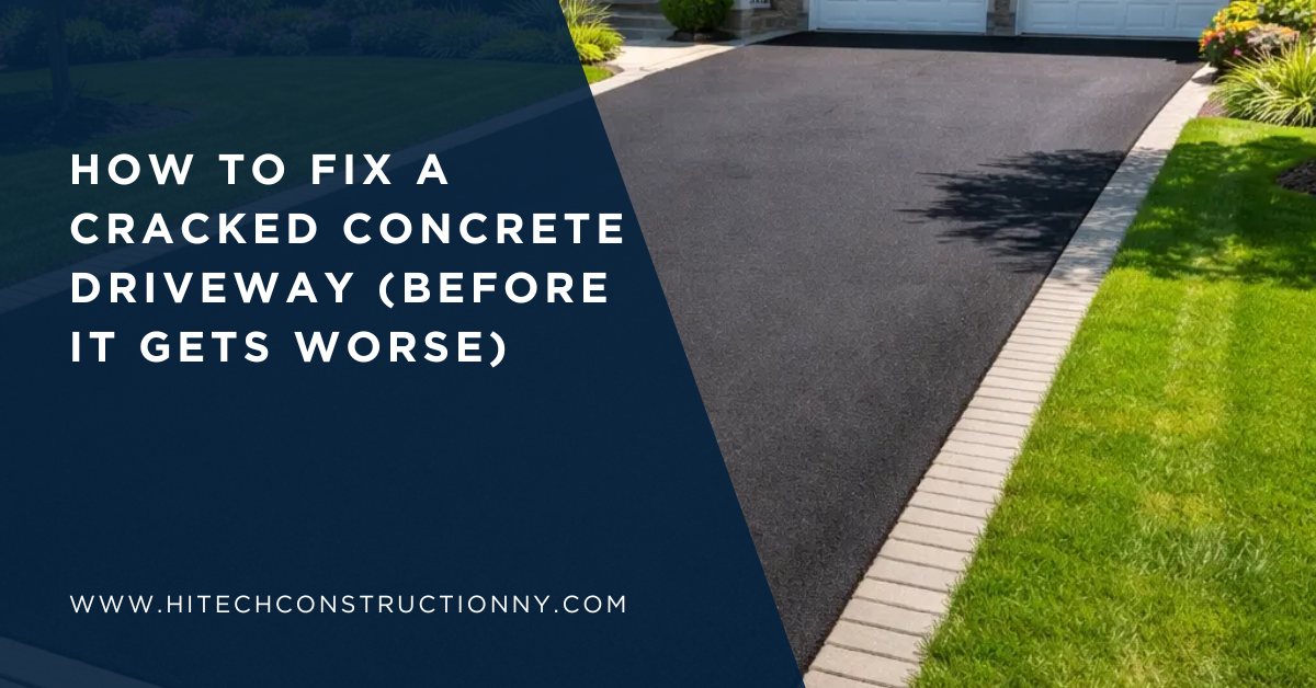 How to Fix a Cracked Concrete Driveway